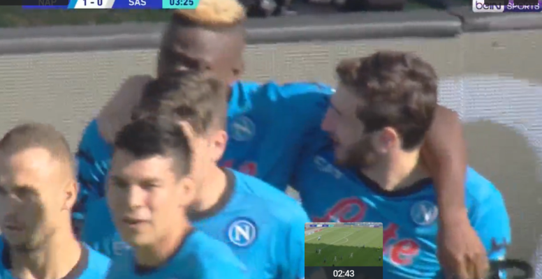 Napoli vs Sassuolo Goals Highlights (4-0) 